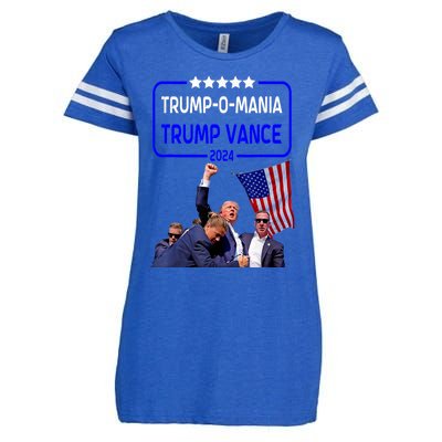 Trump Republican Convention Trumpomania! Trump Vance 2024 Enza Ladies Jersey Football T-Shirt