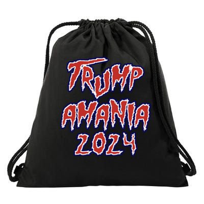 Trump Republican Convention Wrestling Meme Trumpamania Let Trumpamania Run Wild Drawstring Bag