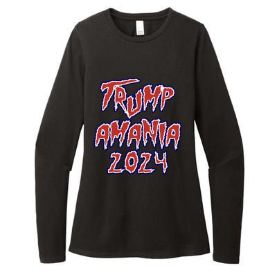 Trump Republican Convention Wrestling Meme Trumpamania Let Trumpamania Run Wild Womens CVC Long Sleeve Shirt