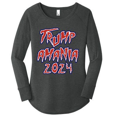 Trump Republican Convention Wrestling Meme Trumpamania Let Trumpamania Run Wild Women's Perfect Tri Tunic Long Sleeve Shirt