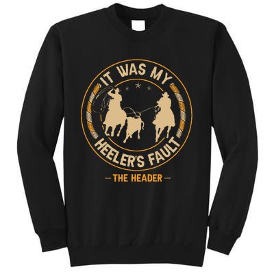 Team Roping Cowboy Rodeo Design For A Team Roper Boy Sweatshirt