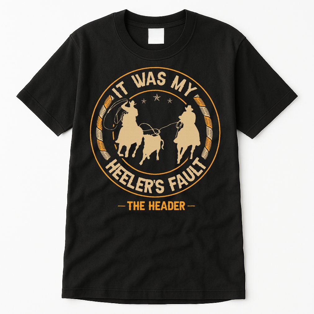 Team Roping Cowboy Rodeo Design For A Team Roper Boy Tall T-Shirt