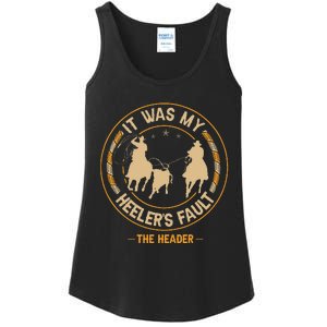 Team Roping Cowboy Rodeo Design For A Team Roper Boy Ladies Essential Tank