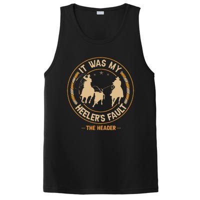 Team Roping Cowboy Rodeo Design For A Team Roper Boy PosiCharge Competitor Tank