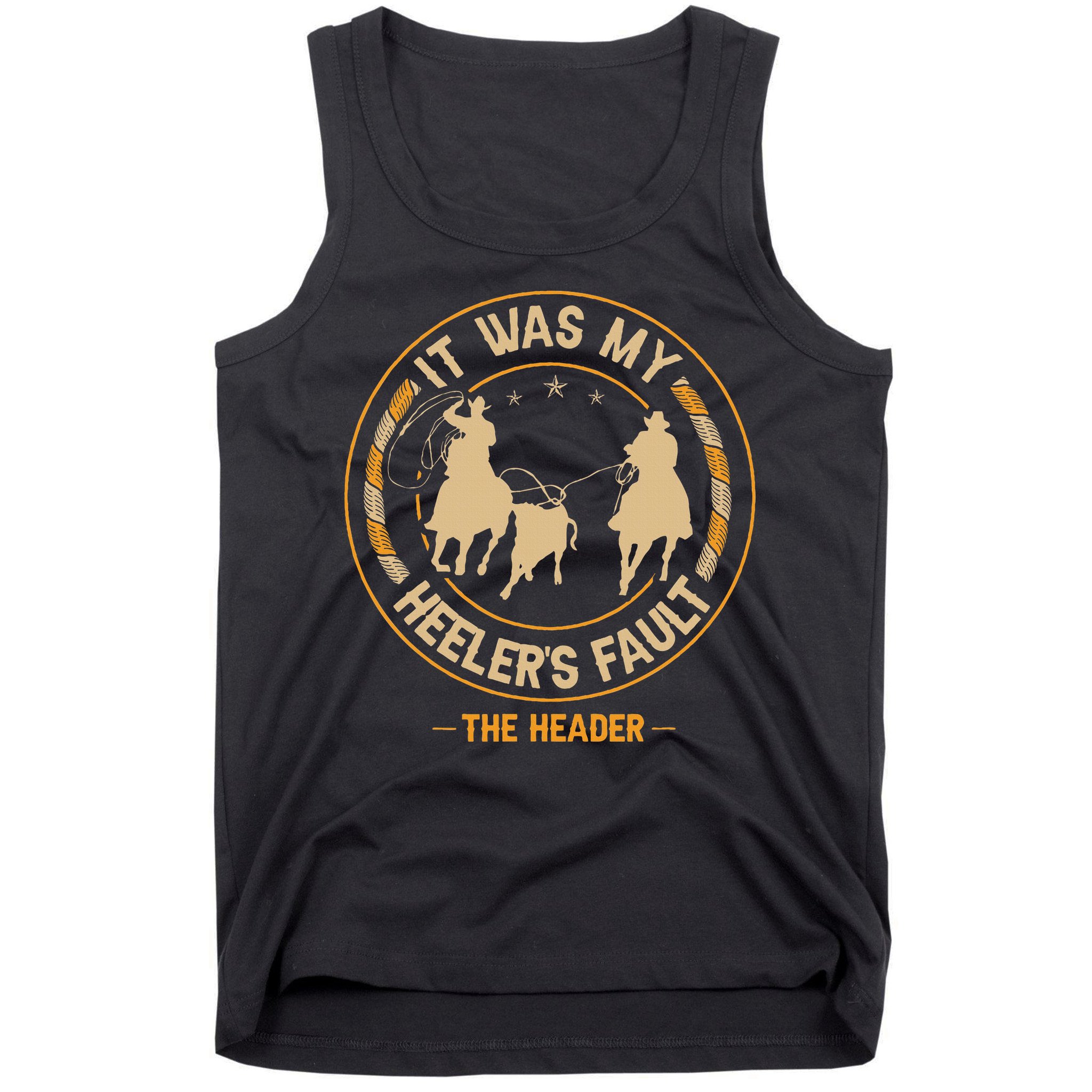 Team Roping Cowboy Rodeo Design For A Team Roper Boy Tank Top