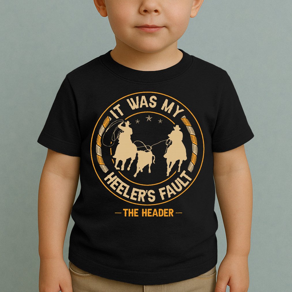 Team Roping Cowboy Rodeo Design For A Team Roper Boy Toddler T-Shirt