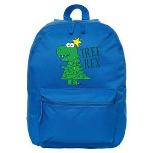 Tree Rex Christmas Gift T Rex Dinosaur Christmas Gift 16 in Basic Backpack