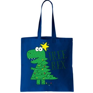 Tree Rex Christmas Gift T Rex Dinosaur Christmas Gift Tote Bag