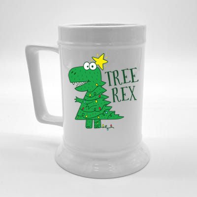 Tree Rex Christmas Gift T Rex Dinosaur Christmas Gift Beer Stein