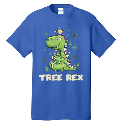 Tree Rex Christmas Tree Dinosaur Cute Xmas Gift Tall T-Shirt