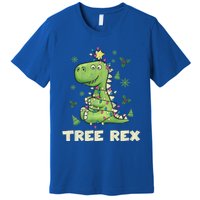 Tree Rex Christmas Tree Dinosaur Cute Xmas Gift Premium T-Shirt