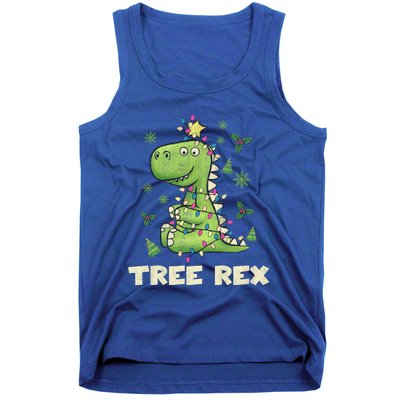 Tree Rex Christmas Tree Dinosaur Cute Xmas Gift Tank Top