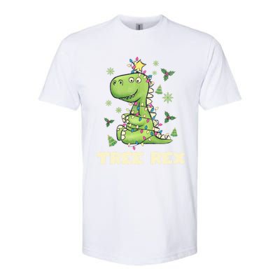 Tree Rex Christmas Tree Dinosaur Cute Xmas Gift Softstyle CVC T-Shirt