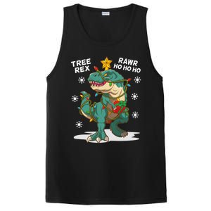 Tree Rex Christmas Tree Dinosaur Costume For Christma Cute Gift PosiCharge Competitor Tank