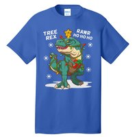 Tree Rex Christmas Tree Dinosaur Costume For Christma Cute Gift Tall T-Shirt