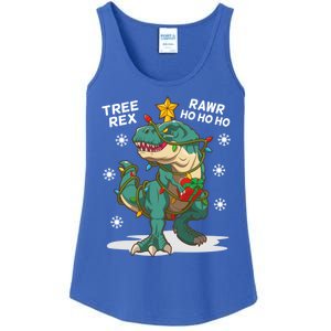 Tree Rex Christmas Tree Dinosaur Costume For Christma Cute Gift Ladies Essential Tank