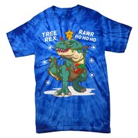 Tree Rex Christmas Tree Dinosaur Costume For Christma Cute Gift Tie-Dye T-Shirt