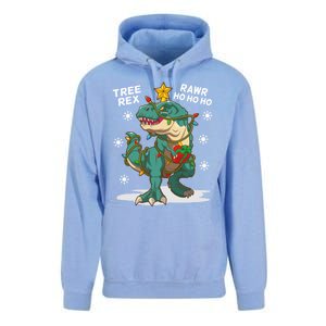 Tree Rex Christmas Tree Dinosaur Costume For Christma Cute Gift Unisex Surf Hoodie