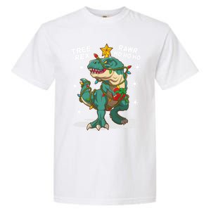 Tree Rex Christmas Tree Dinosaur Costume For Christma Cute Gift Garment-Dyed Heavyweight T-Shirt