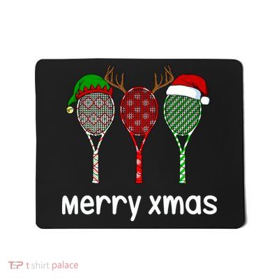 Tennis Racket Christmas Hat Reindeer Anlter Game Sport Sweatshirt Mousepad