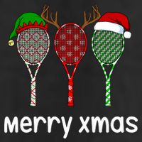 Tennis Racket Christmas Hat Reindeer Anlter Game Sport Sweatshirt Hat