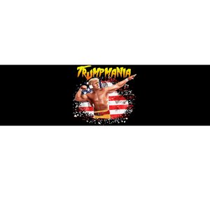 Trump Republican Convention Wrestling Meme Trumpamania Us Flag Background Bumper Sticker