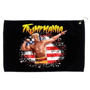 Trump Republican Convention Wrestling Meme Trumpamania Us Flag Background Grommeted Golf Towel