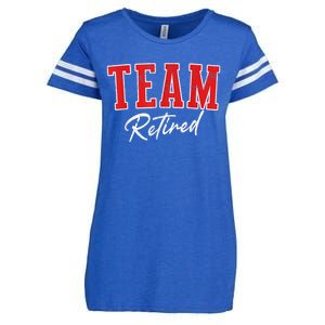 Team Retired Cool Varsity Couples Retirement Gifts Enza Ladies Jersey Football T-Shirt