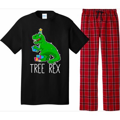 Tree Rex Christmas Dinosaur Funny Xmas Trex Cute Gift Pajama Set