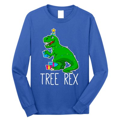 Tree Rex Christmas Dinosaur Funny Xmas Trex Cute Gift Long Sleeve Shirt