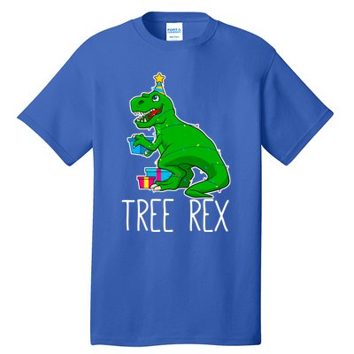 Tree Rex Christmas Dinosaur Funny Xmas Trex Cute Gift Tall T-Shirt