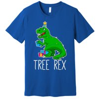 Tree Rex Christmas Dinosaur Funny Xmas Trex Cute Gift Premium T-Shirt