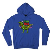 Tree Rex Christmas Holiday Trex Dinosaur Santa Gift Meaningful Gift Hoodie