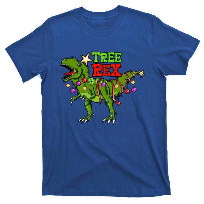 Tree Rex Christmas Holiday Trex Dinosaur Santa Gift Meaningful Gift T-Shirt