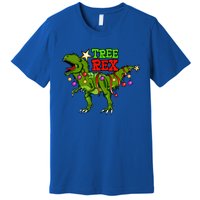 Tree Rex Christmas Holiday Trex Dinosaur Santa Gift Meaningful Gift Premium T-Shirt