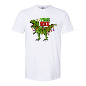 Tree Rex Christmas Holiday Trex Dinosaur Santa Gift Meaningful Gift Softstyle CVC T-Shirt