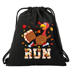 Turkey Run Costume Thanksgiving Running Turkey Trot Drawstring Bag