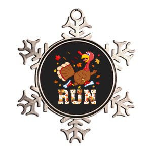 Turkey Run Costume Thanksgiving Running Turkey Trot Metallic Star Ornament