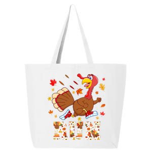 Turkey Run Costume Thanksgiving Running Turkey Trot 25L Jumbo Tote