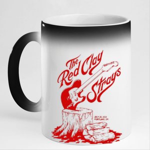 The Red Clay Strays Show At Portland Or July 25 2024 11oz Black Color Changing Mug