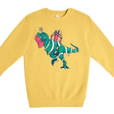 Tree Rex Christmas Gift Premium Crewneck Sweatshirt