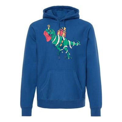 Tree Rex Christmas Gift Premium Hoodie