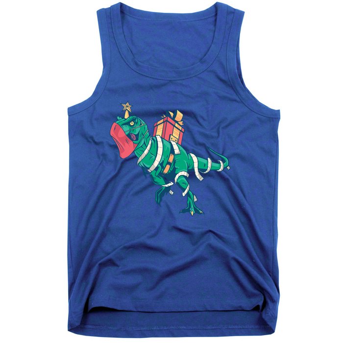 Tree Rex Christmas Gift Tank Top