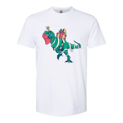 Tree Rex Christmas Gift Softstyle CVC T-Shirt