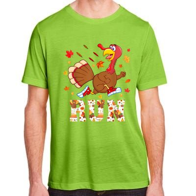 Turkey Run Costume Thanksgiving Running Turkey Trot Adult ChromaSoft Performance T-Shirt