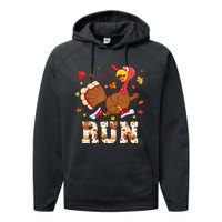 Turkey Run Costume Thanksgiving Running Turkey Trot Performance Fleece Hoodie