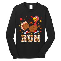 Turkey Run Costume Thanksgiving Running Turkey Trot Long Sleeve Shirt