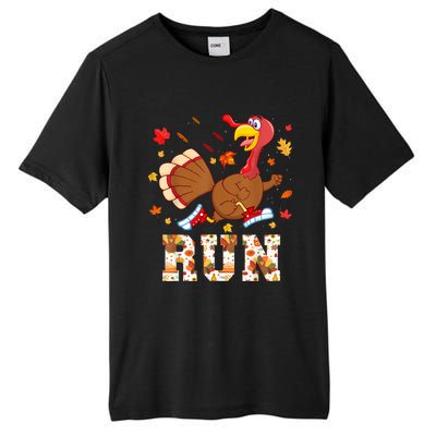 Turkey Run Costume Thanksgiving Running Turkey Trot Tall Fusion ChromaSoft Performance T-Shirt