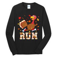 Turkey Run Costume Thanksgiving Running Turkey Trot Tall Long Sleeve T-Shirt