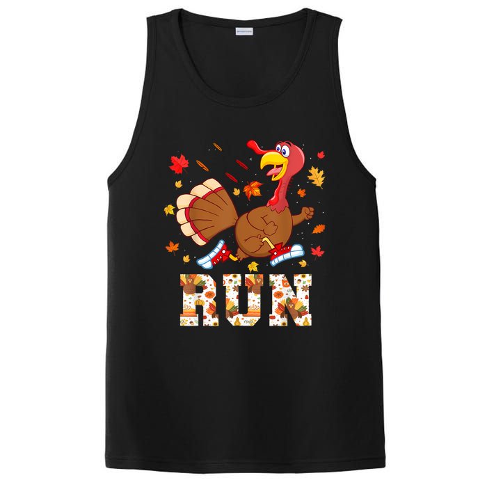 Turkey Run Costume Thanksgiving Running Turkey Trot PosiCharge Competitor Tank